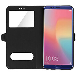 Avis Avizar Housse Honor View 10 Etui Double Fenêtre Coque Silicone Gel - Noir