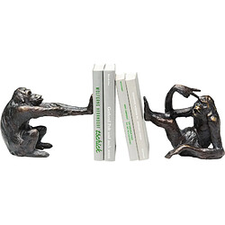 Karedesign Serre-livres singes set de 2 Kare Design