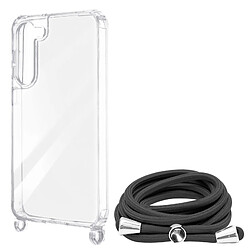 Avizar Coque Lanière pour Samsung Galaxy S23 Rigide Bumper Série Corda Transparent