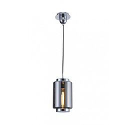 Luminaire Center Suspension design Jarras Chrome poli 1 ampoule 46cm