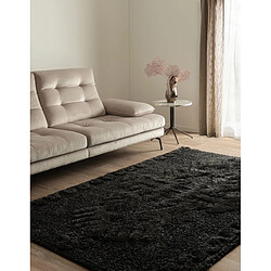 Hadorn Tapis shaggy 185x125 noir Thun Scutum