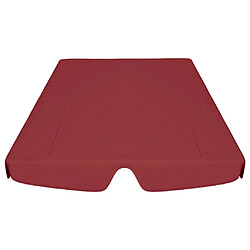 Avis vidaXL Toit de rechange balançoire bordeaux 150/130x105/70 cm