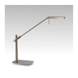 Luminaire Center Lampe de Table Phuket 1 Ampoule 7W LED 3000K, 600lm, nickel satiné