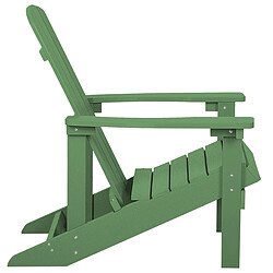 Acheter Beliani Chaise de jardin ADIRONDACK Bois d'ingénierie Vert