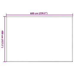 vidaXL Tapis de tente 400x600 cm Beige pas cher