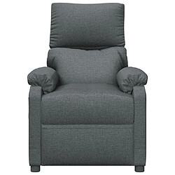 Avis vidaXL Fauteuil de massage Gris foncé Tissu