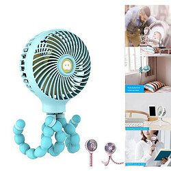 Avis JJBRDZ - Mini Support de Forme de Poulpe Suspendu Portable Refroidisseur de Ventilateur de Charge USB Portable Réglable pour Étudiant Poussette Bébé, Blanc