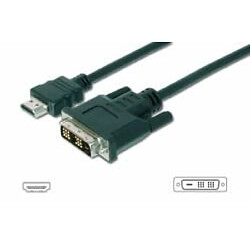 c?ble HDMI 19pol St ? DVI 18+1 adapteur noir 5m