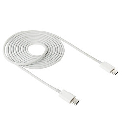 Wewoo Câble blanc pour MACBOOK 12, Longueur: 2m 2m USB-C / Type-C 3.1 Connecteur Mâle à de Données d'Extension Mâle,