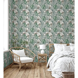 Acheter DUTCH WALLCOVERINGS Papier peint Eden Gris et vert clair