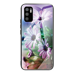 Coque en TPU antichoc chrysanthème violet pour votre Xiaomi Redmi Note 10 5G/Note 10T 5G