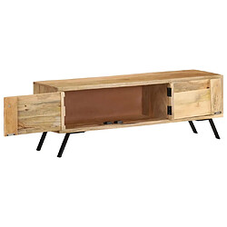 Avis vidaXL Meuble TV 110x30x40 cm Bois massif de manguier