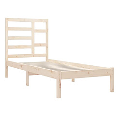 Acheter Maison Chic Lit adulte - Lit simple Cadre de lit,Structure du lit Contemporain Bois massif 100x200 cm -MN16353