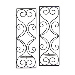 applique murale bougeoir 2 set Metal Wall Decor