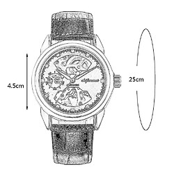 Universal Nouvelle montre mécanique de haute qualité en acier creux mode business imperméable pas cher