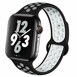 PHONECARE Bracelet SportyStyle pour Apple Watch Edition Series 7 - 41mm - Noir / Blanc