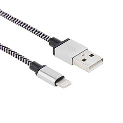 Acheter Wewoo Câble argent pour iPhone 6 & 6 Plus, 5 & 5S & 5C, iPad Air 2 & Air, mini 1/2/3, iPod touch 5 2m tissé style Lightning à USB données de synchronisation / de chargement,