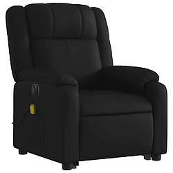 Avis vidaXL Fauteuil inclinable de massage électrique noir similicuir