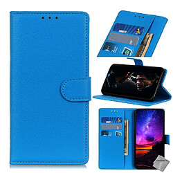 Htdmobiles Housse etui portefeuille avec coque intérieure en silicone pour Wiko View 4 + film ecran - BLEU