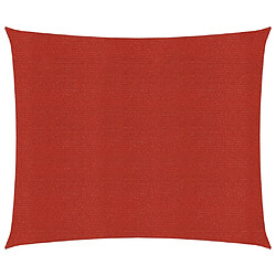 Helloshop26 Voile d'ombrage 160 g/m² 2,5 x 3 m PEHD rouge 02_0009247