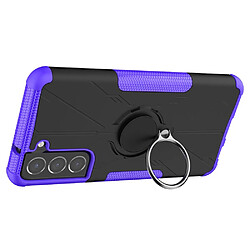 Coque en TPU anti-chute avec béquille pour votre Samsung Galaxy S21 FE 5G - violet