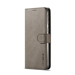 Wewoo Housse Coque Pour Galaxy M20 LC.IMEEKE en cuir de veau à rabat horizontalavec support et fentes cartes et portefeuille gris