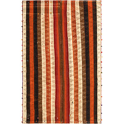 Vidal Tapis de laine 214x137 rouge Jajim 