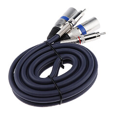 câble de raccordement double xlr mâle à double rca mâle, cordon audio 2-xlr à 2-rca 150cm