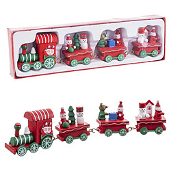 BigBuy Home Décorations de Noël Multicouleur Train 25,5 X 7,5 X 3 CM