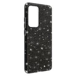 Avizar Coque Xiaomi 12 et 12X Paillette Feuille Amovible Silicone Semi-rigide Noir