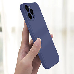 Avis Avizar Coque pour iPhone 16 Pro Max Silicone Finition Mate Soft Touch Bleu Nuit