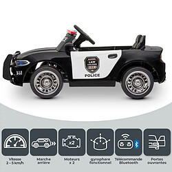 Acheter Play4Fun Voiture de police électrique 2x 30W - marche AV/AR, Gyrophares et Mégaphone