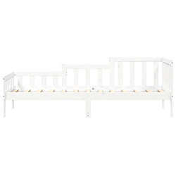 Acheter Maison Chic Lit de jour, Lit de repos pour Salon Chambre,Canapé-lit,Lit d'invité Blanc 90x200 cm Bois de pin massif -MN64037