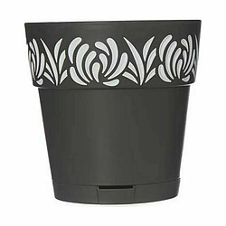 Avis Pot auto-arrosant Stefanplast Gaia Anthracite Plastique 15 x 15 x 15 cm (12 Unités)