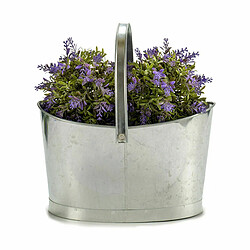 Avis Ibergarden Pot Panier Argenté Zinc 21 x 19,5 x 35,5 cm (12 Unités)