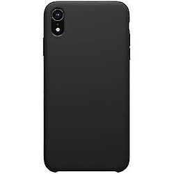 Universal Étui en silicone liquide noir pour votre Apple iPhone XR