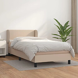 Maison Chic Lit Adulte - Lit simple Lit à sommier tapissier avec matelas moelleux - Meuble de Chambre - Cappuccino 100x200 cm -MN20611