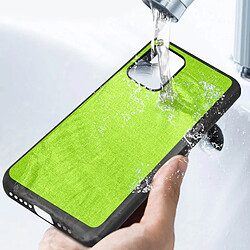 Acheter Avizar Coque iPhone 12 / 12 Pro Hybride Finition Tissu Anti-traces Lavable vert