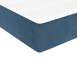 Maison Chic Matelas de lit à ressorts ensachés, Matelas doux Bleu foncé 140x190x20 cm -GKD83279 pas cher