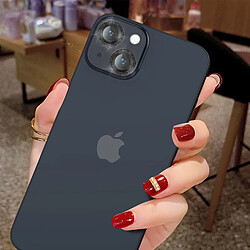 Avizar Film caméra iPhone 14 et 14 Plus Verre trempé 9H 0.2mm Contour pailleté noir pas cher