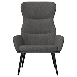 Avis Maison Chic Chaise de relaxation | Fauteuil relax Gris foncé Tissu -GKD72352