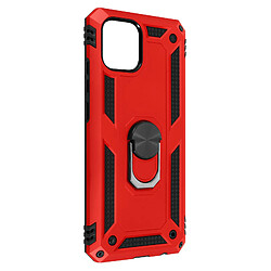 Avizar Coque Samsung Galaxy A03 Hybride Antichoc Bague de maintien Support Vidéo rouge