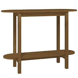 vidaXL Table console Marron miel 110x40x80 cm Bois massif de pin