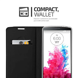 Cadorabo Coque LG G3 Etui en Noir pas cher