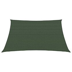 vidaXL Voile d'ombrage 160 g/m² Vert foncé 3,6x3,6 m PEHD