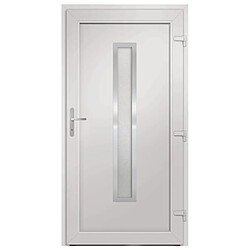 Avis vidaXL Porte d'entrée anthracite 108x200 cm PVC