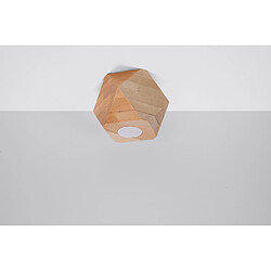 Sollux Downlight monté en surface, bois naturel, 1x GU10