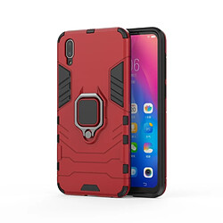 Wewoo Coque Housse de protection antichoc PC + TPU pour Vivo Y97, avec support d'anneau magnétique (rouge)