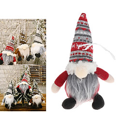 Jouet En Peluche Santa Gnome Fait à La Main Pour Arbre De Noël Décor Suspendu Rouge pas cher