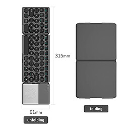 Acheter Universal Clavier pliable Bluetooth sans fil avec pavé tactile Rechargeable iPad Apple Laptop IOS Téléphone Android